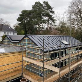 Standing seam roof & solar panels